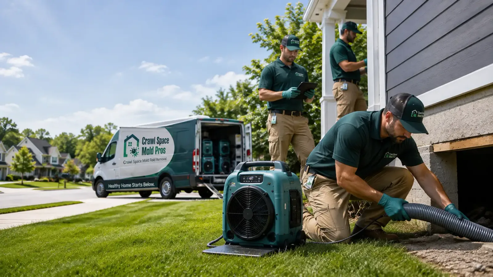 Crawl Space Mold Removal in Goose Lake, IA